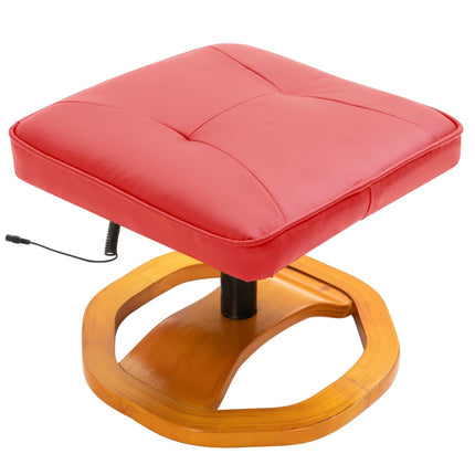 Fauteuil De Massage Avec Repose-Pied Similicuir