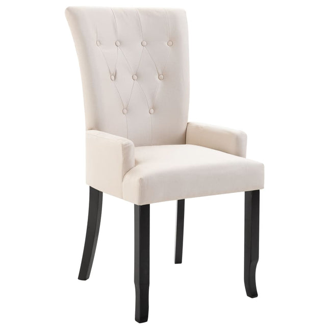 Chaise À Manger Avec Accoudoirs Tissu