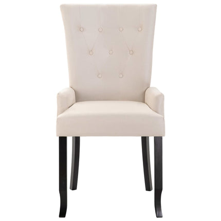 Chaise À Manger Avec Accoudoirs Tissu