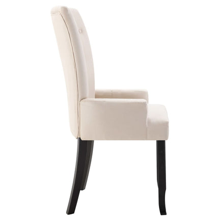 Chaise À Manger Avec Accoudoirs Tissu