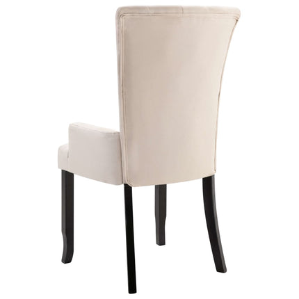 Chaise À Manger Avec Accoudoirs Tissu