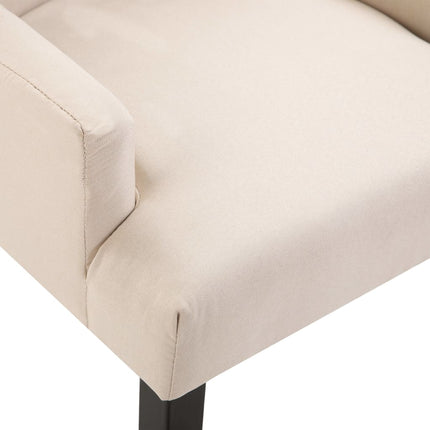 Chaise À Manger Avec Accoudoirs Tissu
