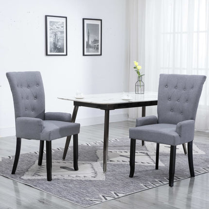 Chaise À Manger Avec Accoudoirs Tissu