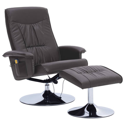 Fauteuil De Massage Avec Repose-Pied Similicuir