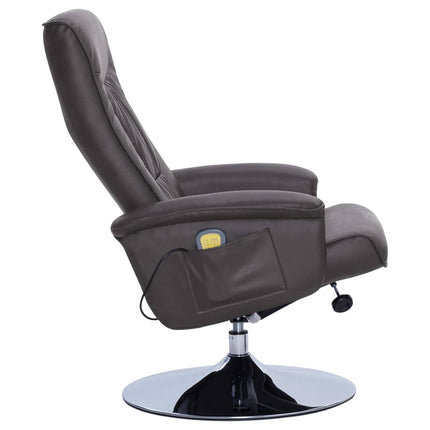 Fauteuil De Massage Avec Repose-Pied Similicuir