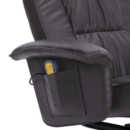 Fauteuil De Massage Avec Repose-Pied Similicuir