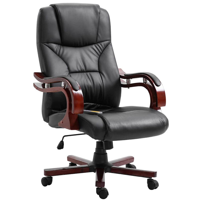 Chaise De Bureau Noir Similicuir