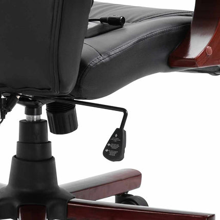Chaise De Bureau Noir Similicuir