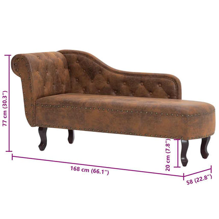 Chaise Longue Similicuir Daim