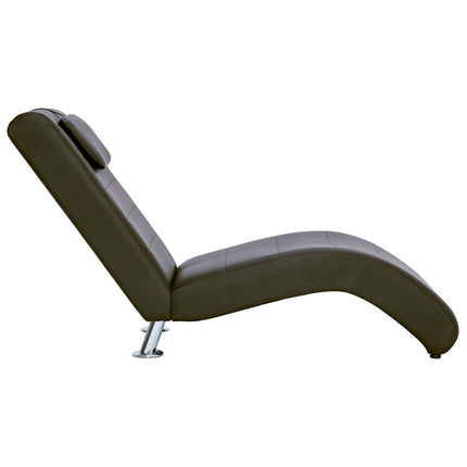 Chaise Longue Avec Coussin Similicuir