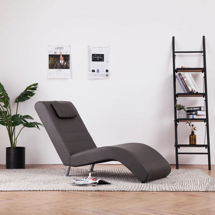 Chaise Longue Avec Coussin Similicuir