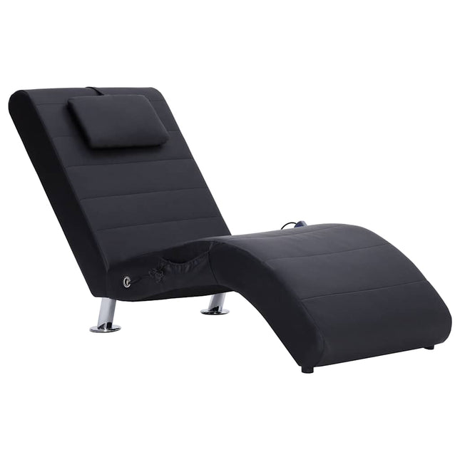 Chaise Longue De Massage Avec Oreiller Similicuir