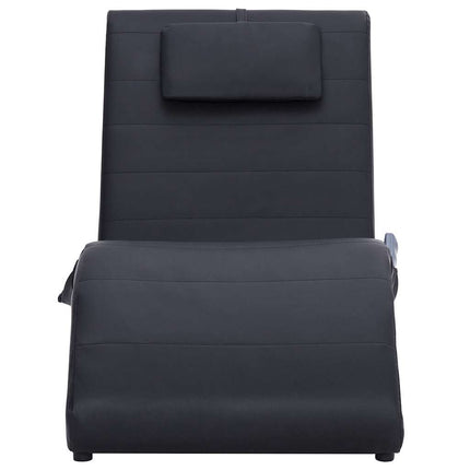 Chaise Longue De Massage Avec Oreiller Similicuir