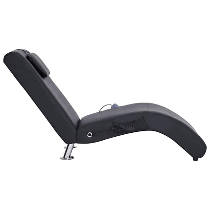 Chaise Longue De Massage Avec Oreiller Similicuir