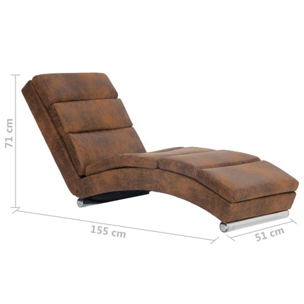 Chaise Longue Similicuir Daim