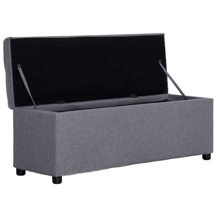 Banc Avec Compartiment De Rangement 116 Cm Polyester