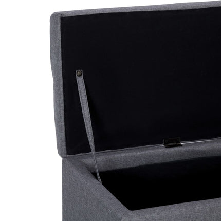 Banc Avec Compartiment De Rangement 116 Cm Polyester