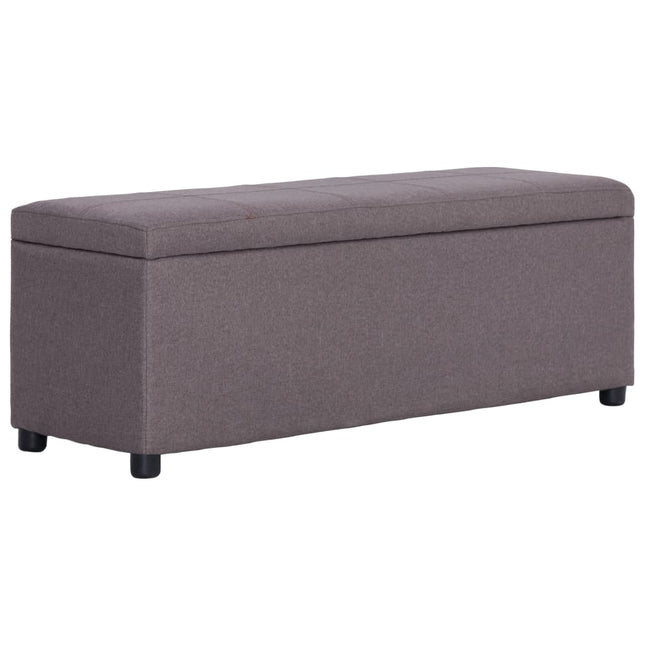 Banc Avec Compartiment De Rangement 116 Cm Polyester