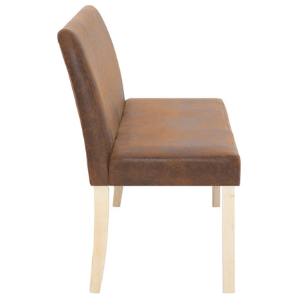 Banc 139,5 Cm Similicuir Daim