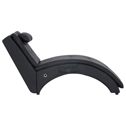 Chaise Longue De Massage Avec Oreiller Similicuir
