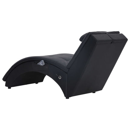 Chaise Longue De Massage Avec Oreiller Similicuir