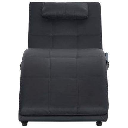 Chaise Longue De Massage Avec Oreiller Similicuir