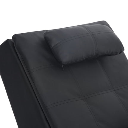 Chaise Longue De Massage Avec Oreiller Similicuir