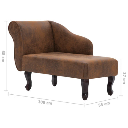 Chaise Longue Similicuir Daim