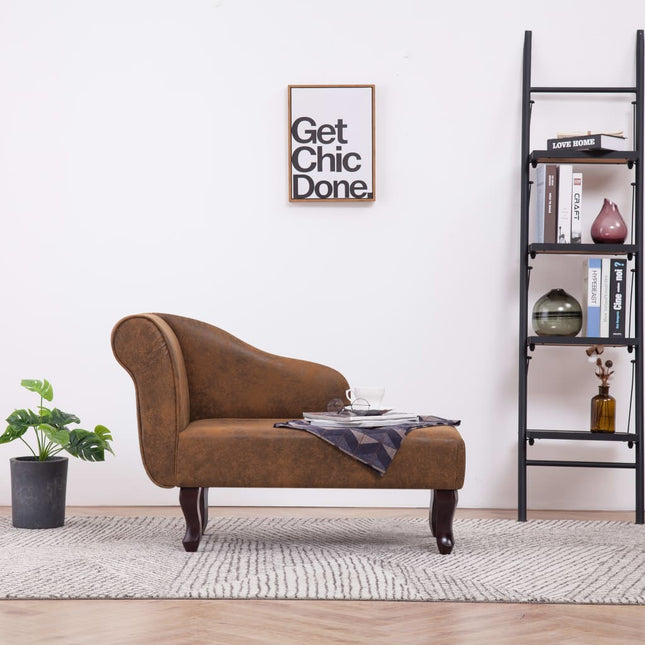 Chaise Longue Similicuir Daim
