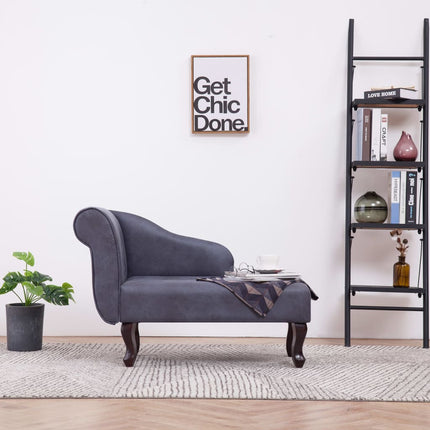 Chaise Longue Similicuir Daim