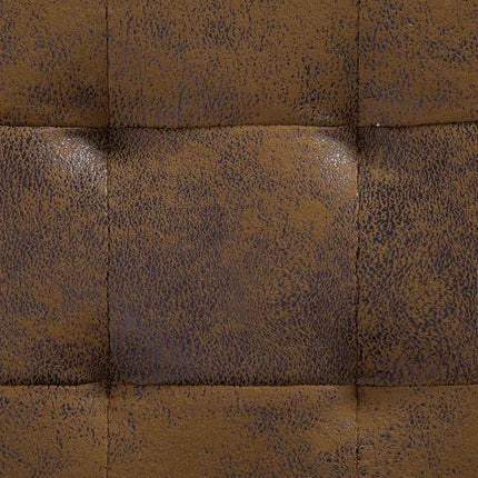 Pouf De Rangement 87,5 Cm Similicuir Daim