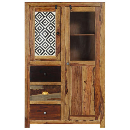 Buffet 95X48X150 Cm Bois De Sesham Massif