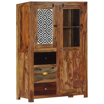 Buffet 95X48X150 Cm Bois De Sesham Massif