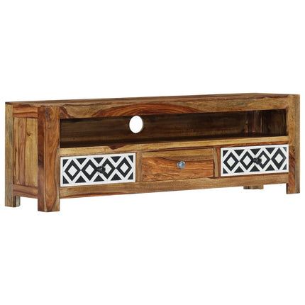 Meuble Tv 120X30X40 Cm Bois De Sesham Solide