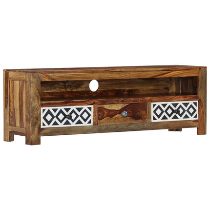 Meuble Tv 120X30X40 Cm Bois De Sesham Solide