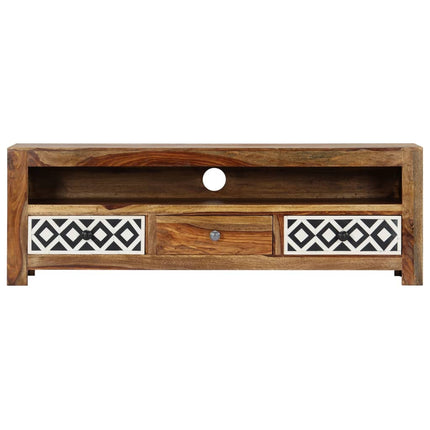 Meuble Tv 120X30X40 Cm Bois De Sesham Solide