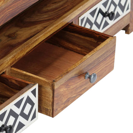 Meuble Tv 120X30X40 Cm Bois De Sesham Solide