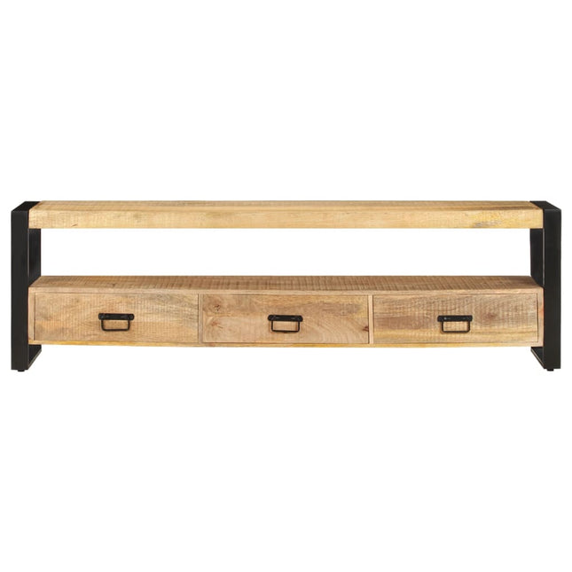 Meuble Tv 150X30X45 Cm Bois Solide De Manguier