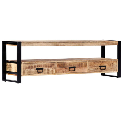 Meuble Tv 150X30X45 Cm Bois Solide De Manguier