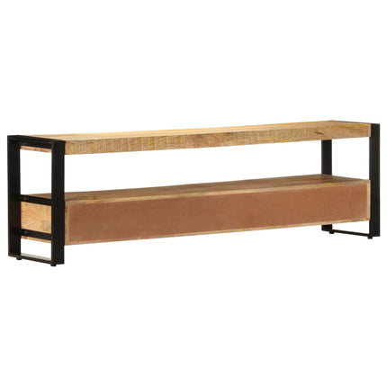 Meuble Tv 150X30X45 Cm Bois Solide De Manguier
