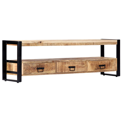 Meuble Tv 150X30X45 Cm Bois Solide De Manguier