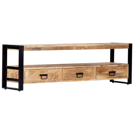 Meuble Tv 150X30X45 Cm Bois Solide De Manguier