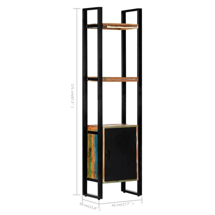 Bibliothèque 45X30X171 Cm Bois De Récupération Solide