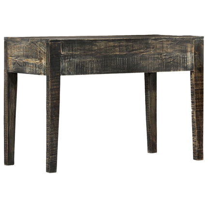 Bureau Noir 110 X 50 X 75 Cm Bois De Manguier Massif