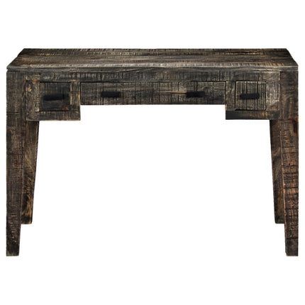 Bureau Noir 110 X 50 X 75 Cm Bois De Manguier Massif