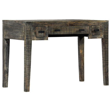 Bureau Noir 110 X 50 X 75 Cm Bois De Manguier Massif