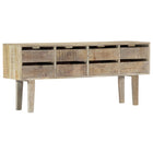 Buffet 140X30X60 Cm Bois De Manguier Massif