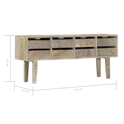 Buffet 140X30X60 Cm Bois De Manguier Massif