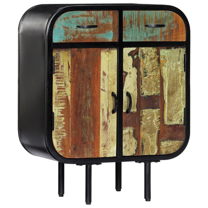 Buffet 60X30X75 Cm Bois De Manguier Massif Et Fer