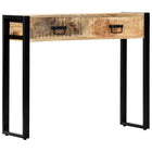 Table Console 90 X 30 X 75 Cm Bois De Manguier Massif
